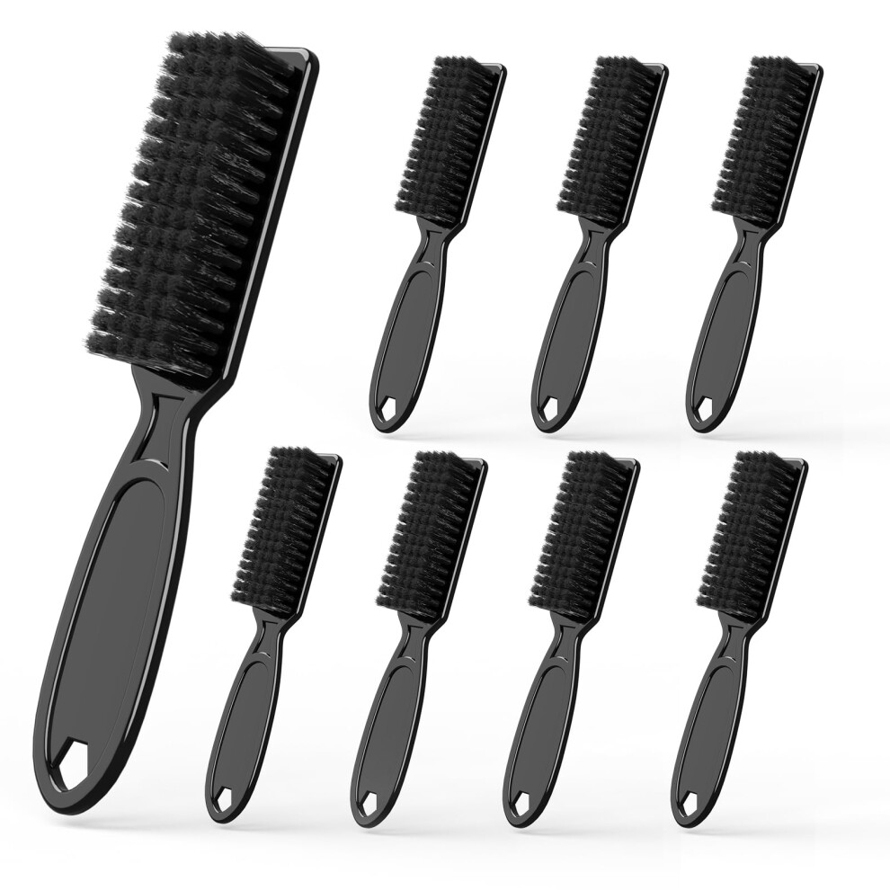 8 Pcs Clipper Cleaning Brush Set with Durable Nylon Bristles for Barber and Trimmer Maintenance