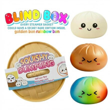 Expressive Big Dumpling Squishy - Blind Box, Mysecret Bun Fidget Toy, Soft TPR Material, Stress Relief, Unboxing Surprise, Random Style per Pack