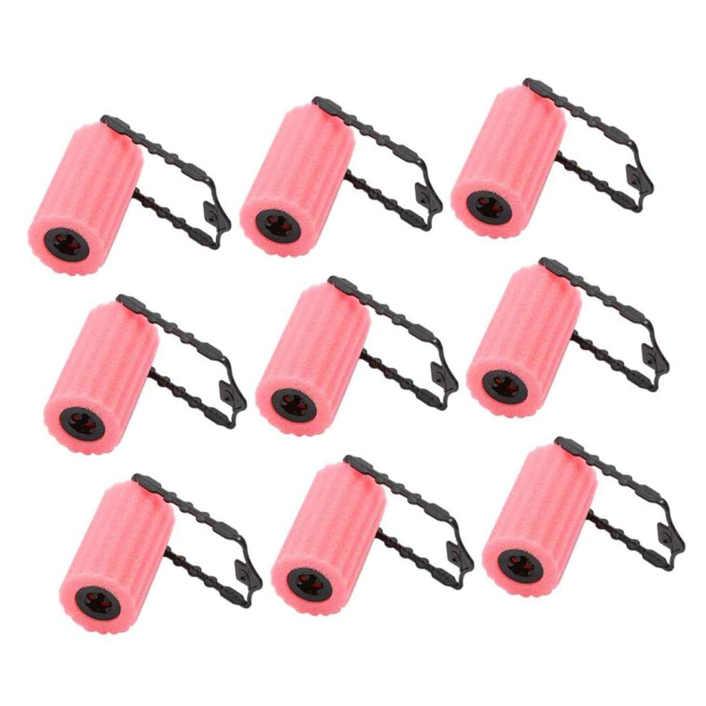 12pcs Pink Sponge Hair Rollers No Heat Soft Curlers for Women DIY Hair Styling Tools