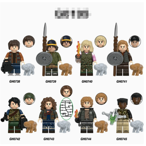 8pcs Stranger Things Block Minifigure Kid Toy