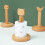 Toiletpapirholder i træ 13x21cm 6