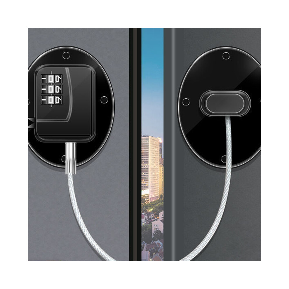Refrigerator Lock Fq1 Black Abs Steel Zinc Alloy Multi-Function 8211389923886