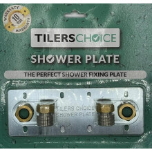 Tilers Choice Shower Fixing Plate For Thermostatic Bar Mixer Valve Crome 150mm