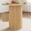 0.8m Oak Effect Round Dining Table with 4 Stools 2