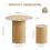 0.8m Oak Effect Round Dining Table with 4 Stools 7