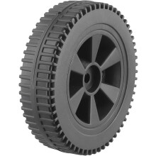 2PCS Grill Replacement Wheels for Gas Grill, Durable Plastic Construction, Easy Mobility, Black