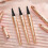 (01# Light Brown) QIC Waterproof Microblading Eyebrow Pen 4 Fork Tip Eyebrow Pencil 3D Tattoo Pencil 3