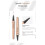 (01# Light Brown) QIC Waterproof Microblading Eyebrow Pen 4 Fork Tip Eyebrow Pencil 3D Tattoo Pencil 9