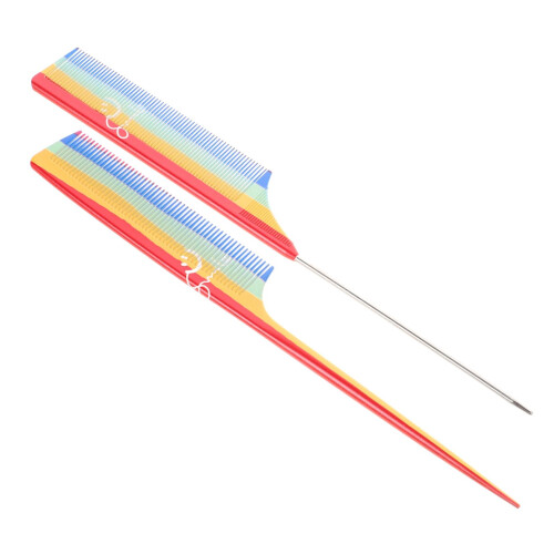 2pcs Rat Tail Comb with Precision Sectioning and FineTooth Control for Salon Hair Styling