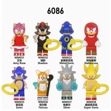 8pcs Sonic Block Minifigure Kid Toy fit lego