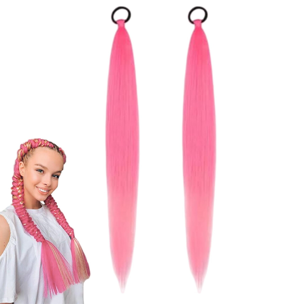 Braided Ponytail Extension 26 Inch Synthetic Hairpiece with Hair Tie for Instant Volume Boost