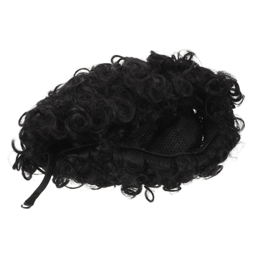 Short Afro Curly Wig for Black Women Natural Looking Synthetic Hairpiece Breathable Lightweight