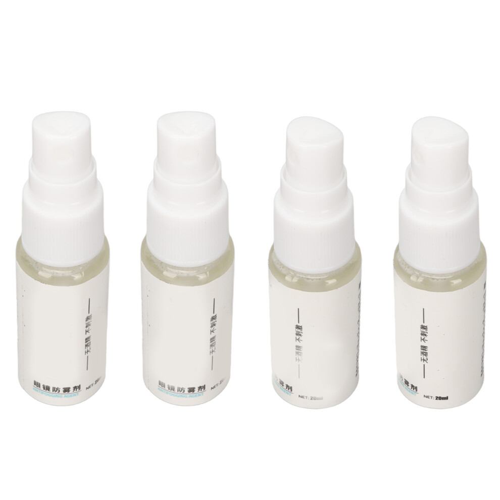 4x20ml Eyeglasses Fog Defender Spray for Resin, VR, Diving, Myopia	Lenses