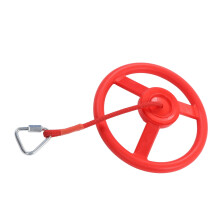 Children's Rotating Gym Wheel in Red, 120kg Load, ABS Plastic