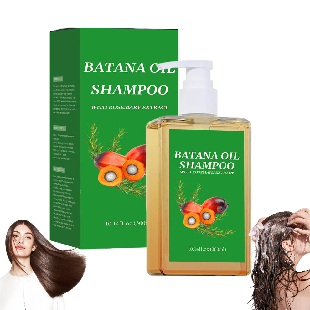 Hair Growth Shampoo with Rosemary and Batana Oil for Deep Nourishment and Volume for Men and Women