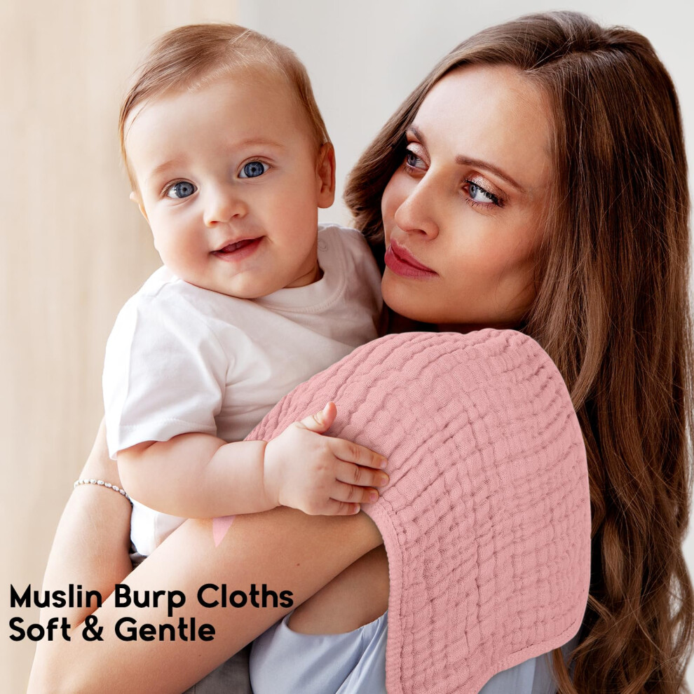 Unnivoll Muslin Cloths For Baby 100 Cotton Muslin Squares Burp Cloths