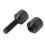 Black Aluminium 2 Hole Connector Pins Set 12