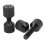 Black Aluminium 2 Hole Connector Pins Set 10
