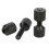 Black Aluminium 2 Hole Connector Pins Set 14