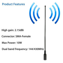 10X for UV5R UV-82 NA-771 Antenna 144/430MHZ 10W Dual Band Walkie Talkie Antenna