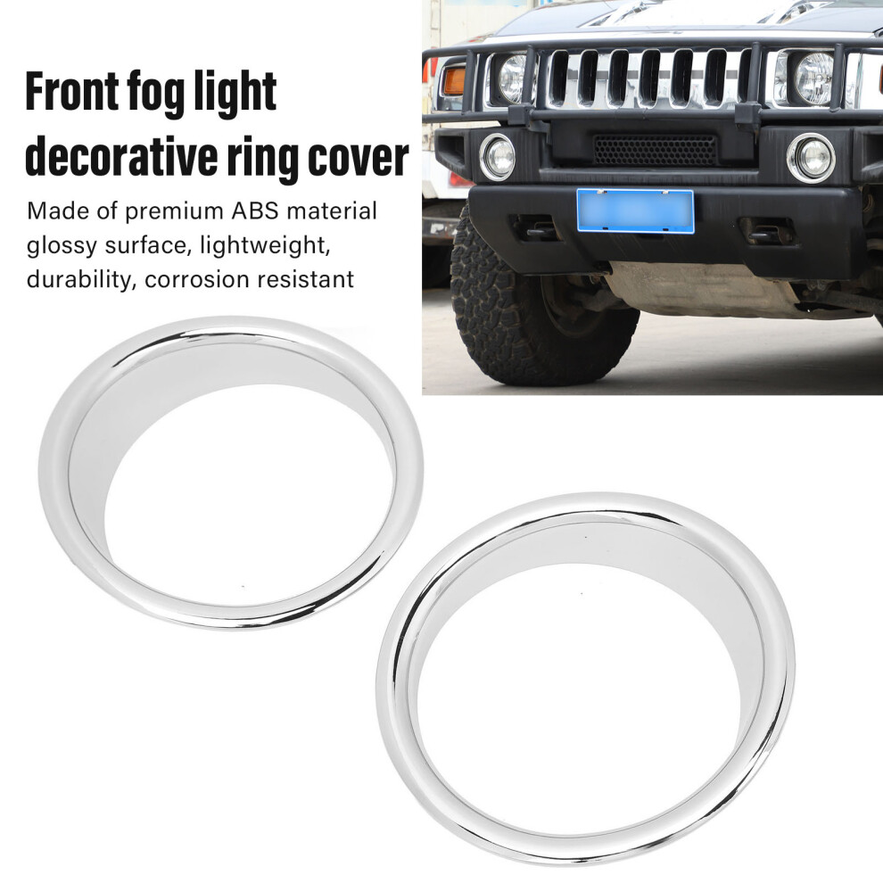 Hummer H2 Fog Bezel Glossy Trim Light 7444352523658
