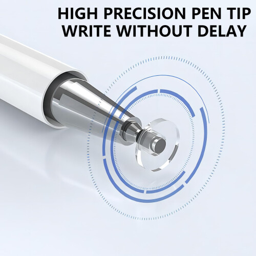Stylus Pen for Touch Screen with  Sensitivity and Ergonomic Grip, White Capacitive Pen for iPad and Android Tablets 2