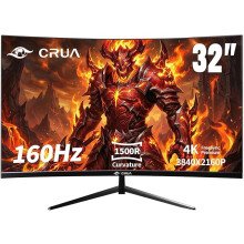 32 Inch 4K UHD Gaming Monitor 160Hz, 3840x2160 IPS Display, 1ms MPRT, FreeSync & G-SYNC Compatible
