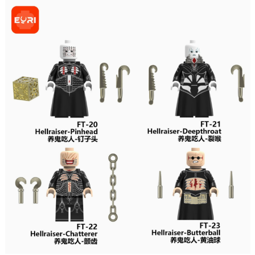 4pcs Hellraiser-Pinhead  Block Minifigure Kid Toy