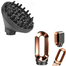Airwrap Diffuser and Dryer Nozzle Set HS01 HS05 HS08 2 in 1 Curl Enhancing Gray Gold for Dyson