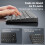 TECKNET Mini Wireless Keyboard, 2.4GHz Compact Keyboard, Portable UK Layout Small Keyboards, 3