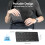 TECKNET Mini Wireless Keyboard, 2.4GHz Compact Keyboard, Portable UK Layout Small Keyboards, 4
