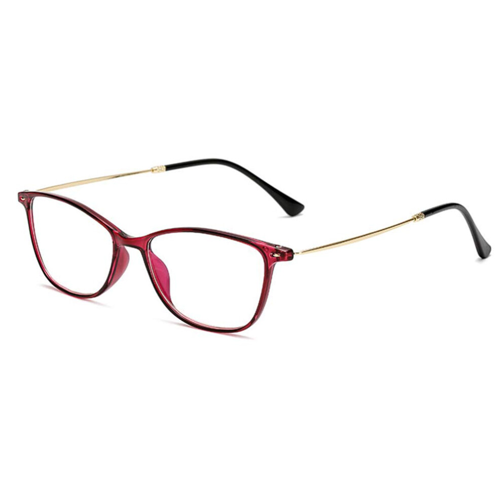 Blue/Light/Black Blocking Reading Glasses For Computer Reading, Tr90 Flexible Temples, And Red