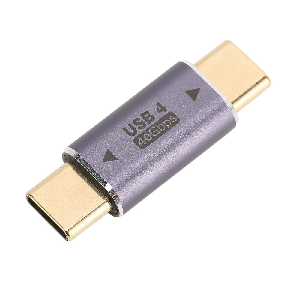 Usb C Male To Male Adapter 100W 8K 40Gbps Plated Compact Gold 8711389928978