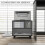 Homcom Soporte para Impresora Negro 40 x 30 x 36 cm 2