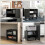 Homcom Soporte para Impresora Negro 40 x 30 x 36 cm 4