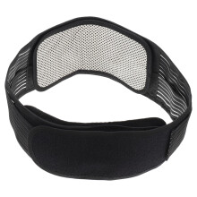 Heated Lumbar Support Belt for Men and Women, Adjustable Back Brace for Pain Relief and Fitness, Black