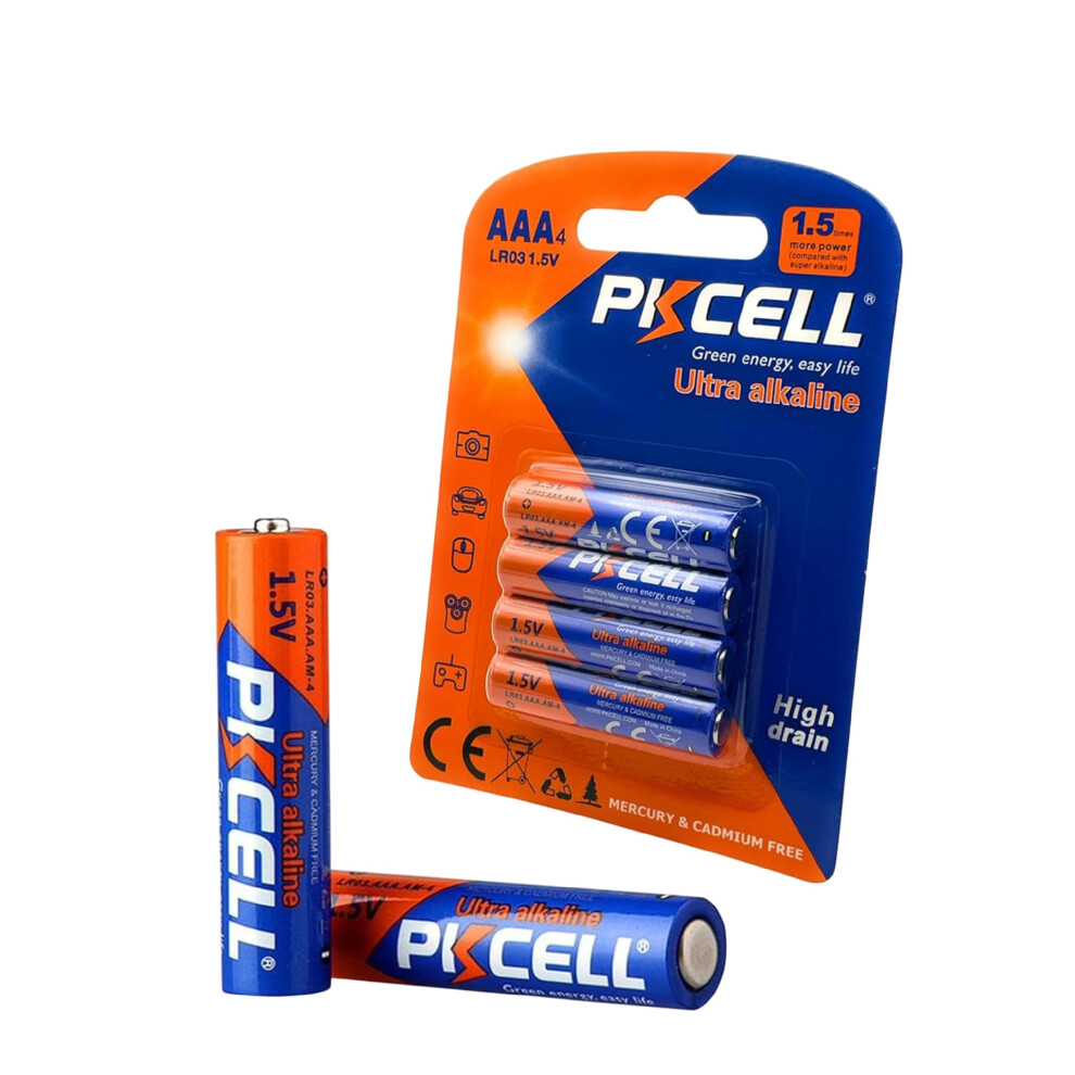 Ultra Alkaline Aaa Batteries 1.5V Lr03 Pack Of 4 Longlasting Power For Everyday Devices 9092120152104