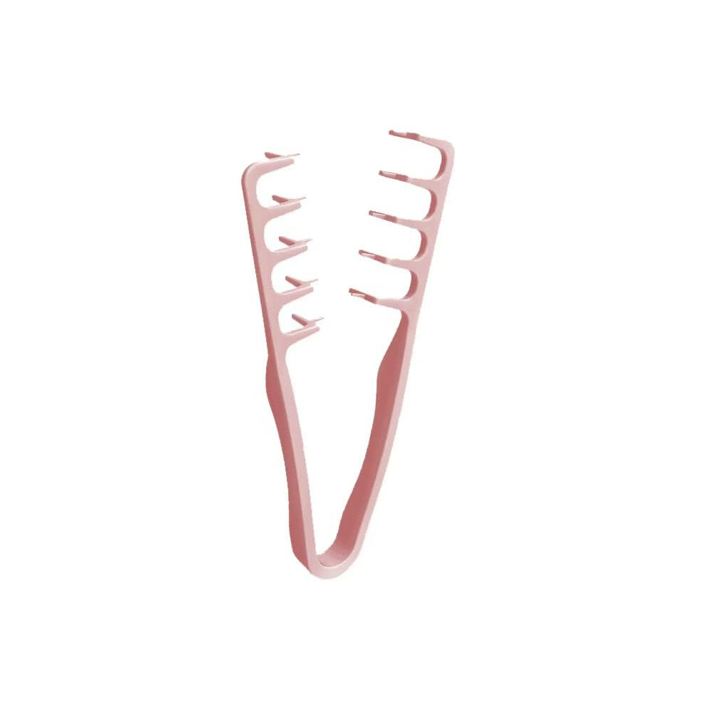 Unisex Pink Wide Tooth Root Lifting Comb For Volumizing Hair, Gentle Detangling And Natural Texture Styling