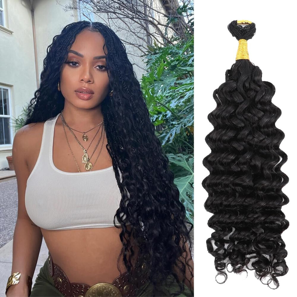 14 Inch Spanish Curly Human Hair Crochet Braids PreLooped Boho Style Reusable Extensions