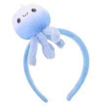 Blue Jellyfish Headband Plush Ocean Animal Hairband for Cosplay Halloween Party