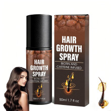 Biotin Hair Growth Spray with Ginger and Castor Oil for Fuller Hair and Deep Scalp Nourishment 50ml