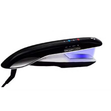 Professional Hot and Cold Hair Straightener with LED Therapy and 12000Hz Vibration, Black