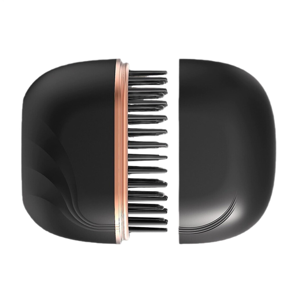 Cordless Hair Straightener Brush with AntiScald, 3 Heat Settings, Rechargeable for Travel