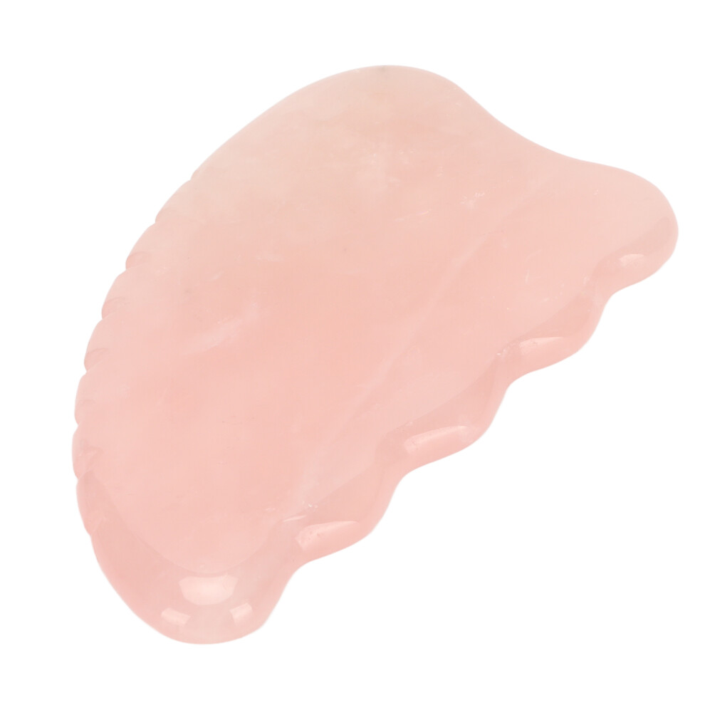 Portable Rose Quartz Massage Stone for Relaxation Eye Gua Sha Plate