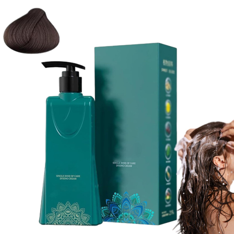Light/Black/Gray Hair Dye Shampoo With Longlasting Coverage, Plantbased Nourishing Formula