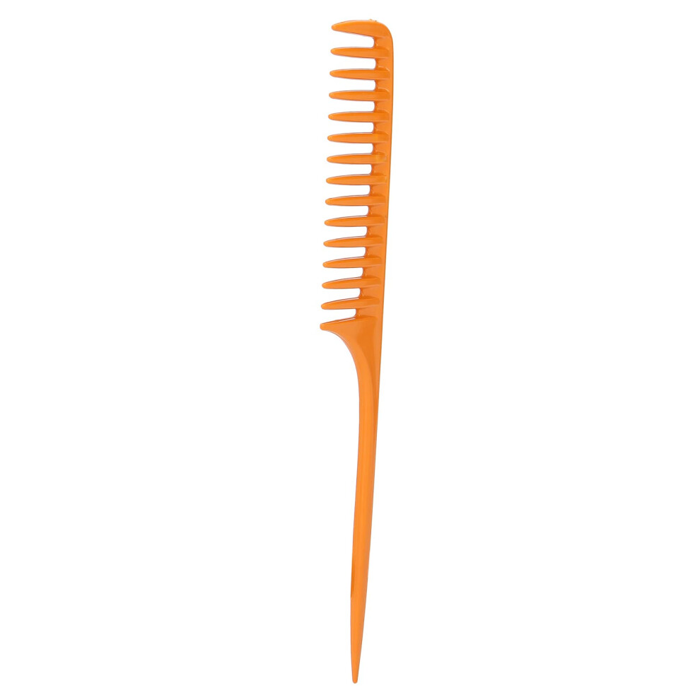 Unisex Rat Tail Comb With Wide Tooth For Precise Sectioning, Root Lifting And Gentle Detangling