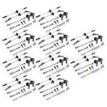 10X Kit de Coupe de Direction D'Engrenage D'Essieu de Pont D'Engrenage en Acier pour MN D90 D91 MN99 MN99S 1/12 Pièces de Rechange de Voiture RC, F +