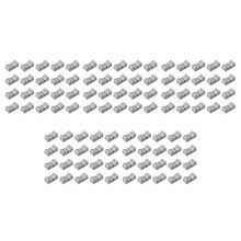 100 Pièces 24mmx11mmx10mm Console Mélangeur Curseur Fader Boutons Remplacement pour Potentiomètre Bouton Gris Marque Noire