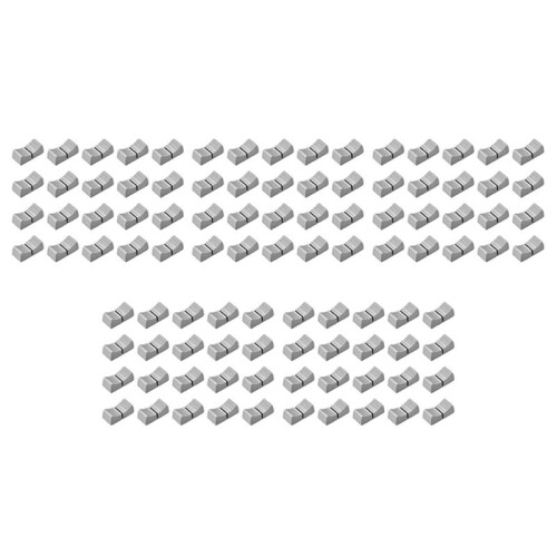 100Pcs 24mmx11mmx10mm Console Mixer Slider Fader Knobs Replacement for Potentiometer Gray Knob Black Mark