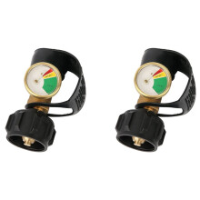 2X Propane Tank Gauge Level Indicator, Leak Detector, Gas Pressure Meter for RV ,with Type 1 Connection